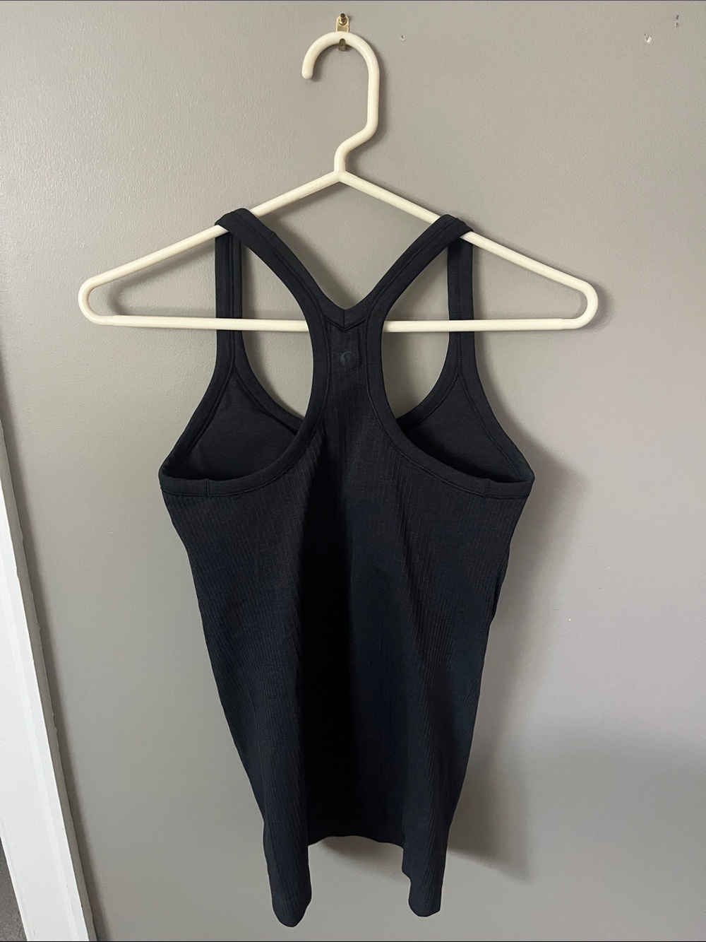 Ebb to Street Black Ribbed Racerback Tank - Picture 3 of 3